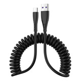 Usb To Type-c 1.5m Spring Telescopic Fast Charging Cable