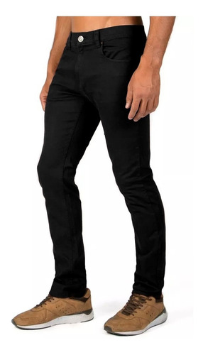 Pantalón Gabardina Negro Skinny 