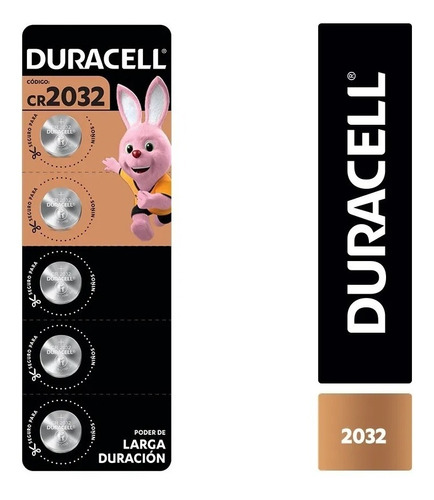 Pack Tira 5 Pilas Tipo Boton Duracell Dl/cr 2032