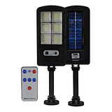 Lampara Solar Control Remoto 30w Sensor Movimiento 4 Pz Pack