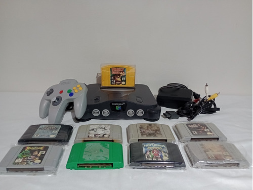 Nintendo 64 + Control + 9 Juegos Buenos Titulos Funcionando 