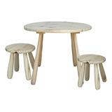 Mesa Infantil Con 2 Sillitas Madera De Pino, Oferta Rosario