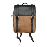 Mochila De Cuero Natural Urbana, Porta Notebook, Tablet