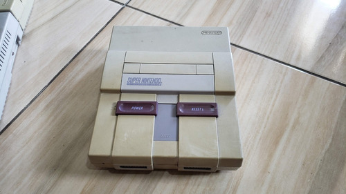 Super Nintendo Fat Só O Console Sem Nada Tudo 100% V20