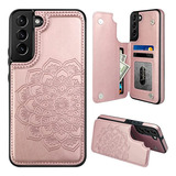 Funda Con Tarjetero Para Samsung S22 (rosa)