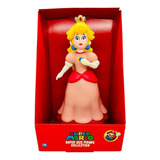 Boneco Princesa Peach Mario Articulável 19cm Action Vinil