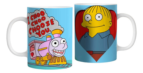 Plantillas Tazas Simpsons Valentin Enamorados #8 Sublimacion