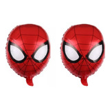 Pack 2 Globos Cabeza Superheroe Araña Rojo Cumpleaños Fiesta