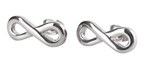 Aretes Mujer Infinito Acero Inoxidable, Regalo Mujer Luckyly