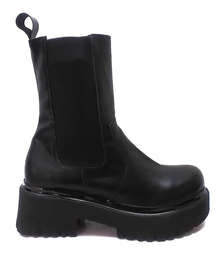 Botas De Mujer Elastico Con Plataforma Moda Caña Alta Botita