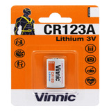 Pila Litio Cr123a Vinnic Lithium 3v Cr123 Blister X 1 Unidad