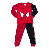 Pijama De Spiderman Para Niños De 4 A 7 Años (100-130 Cm)