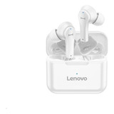 Fone De Ouvido Sem Fio Lenovo Qt82 In-ear Bluetooth Cor Branco