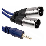 Cable Mini Plug 3.5 Stereo A 2 Xlr Canon Macho 6 Mt Cjf