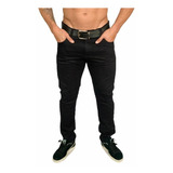 Calças Masculina Sarja Jeans Slim Fit Lycra Elastano Cores