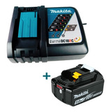 Kit Cargador + Batería 18v Pila Makita 5 Ah Ion Litio 