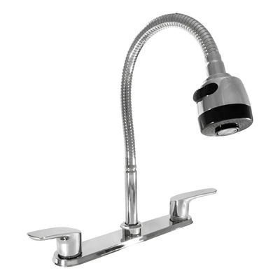 Grifo Mezclador Flexible Bitka Doble Comando Para Cocina Plateado | MercadoLibre