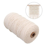 Cordón Macramé Torcido 3mm 220 Metros 1kg 100% Algodón   