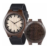 Reloj Hombre - Relojes De Madera Grabados Personalizados Par