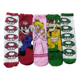 Calcetas Locas Estilo Mario Peach 