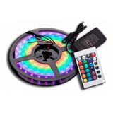 Tira Luz Led Colores 5 Metros Luces Rgb 5050 Autoadhesiva