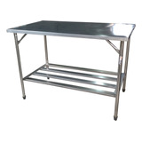 Mesa De Serviço 100% Inox 190x70x85 Promp430-5 Promaq