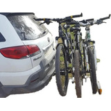 Portabicicletas Auto Reforzado Para 3 Bicicletas Para Gancho De Trailer Desmontable Titanbike 