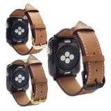 Correa D Piel Brown Hebilla D Color Para Apple Watch Serie 6