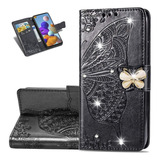 Funda Cartera De Diamante Brillante Para Moto One Action C22