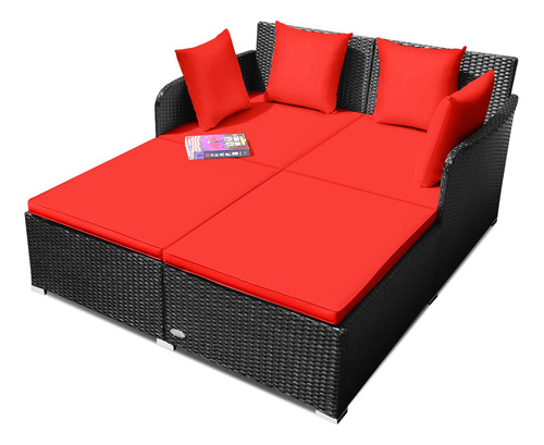 Salches Sofa Cama De Ratan Para Exteriores, Juego De Sofa Bi