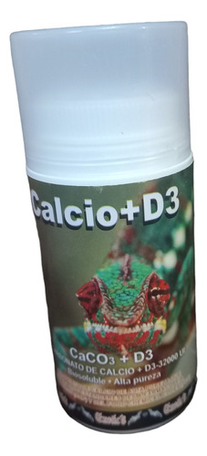 Calcio+d3 Reptiles Iguanas Tortugas Varanos, Anfibios 120 Gr