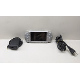 Console Psp 2001 Prata Bloqueado Bateria Original