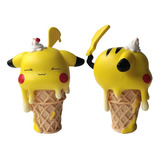 Figura Pokemon Pikachu Helado Kawaii 19 Cm Con Caja 