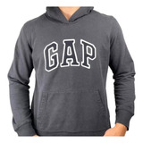 Hoodie Gap Sudadera Gris Oscuro Niños Talla 10 L Con Gorro