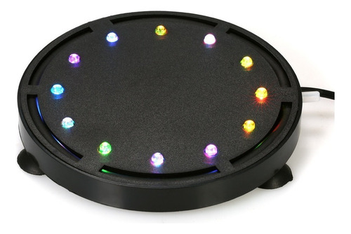 Disco De Oxígeno Multicolor D Luz De Burbujas Para Pecera