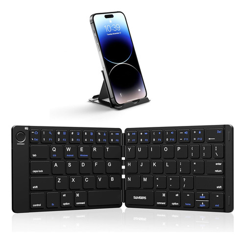 Teclado Inalámbrico Plegable Samsers/negro