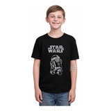 Camiseta Infantil Star Wars R2d2 Droid C-3po Jedi Skywalker