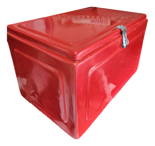 Caja Fibra De Vidrio Roja 60 X 40 Cm Reparto Motocicleta