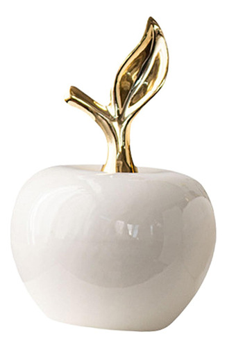 Estatua De Manzanas De Cerámica, Figura De Pequeño Blanco
