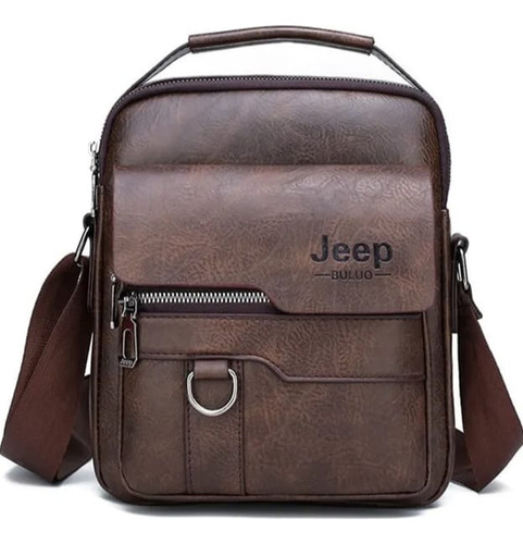 Jeep - Bolso Bandolero Para Hombre Cuero Regalo