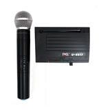 Microfone Sem Fio Jwl U-8017 Uhf Para Igreja Show Dj Karaoke