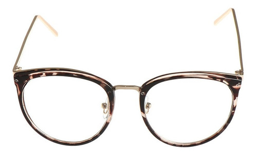 Marco Lentes Ópticos Round Cat Eye Dark Tortoise Brown 62mm