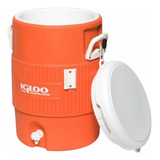 Hielera Termo 2pz 19l Con Dispensador Igloo Naranja Uso Rudo