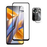 Película Vidro 3d + Pel Camera Para Xiaomi Poco M5s  (6.43)