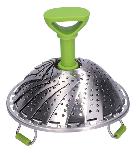 Estante Plegable Para Escurrir Verduras Steamer De Acero Ino