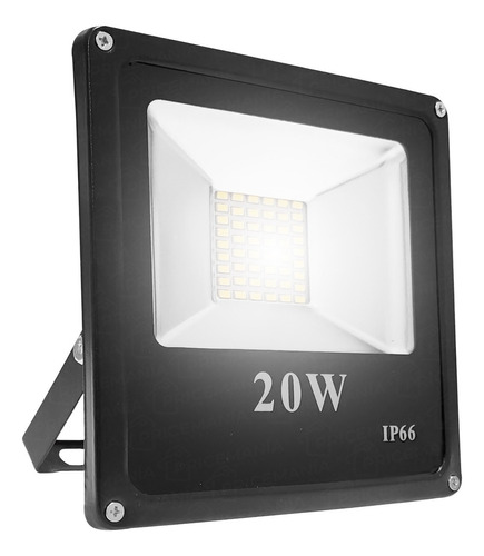 Reflector Led 20w Exterior Alta Potencia Ip66 Frio