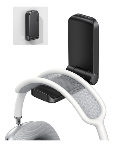 Soporte De Gancho Adhesivo Para Auriculares Negro