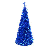 Arbol Navidad Espiral 1,50 Mts Plegable C/ Efecto Metalizado