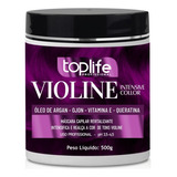  Máscara Tonalizante E Matizador Capilar Violine 500gr Tom Violeta / Roxo