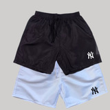 Kit 2 Bermudas Tactel Moda Praia Shorts Mauricinho 